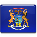 flag, michigan icon