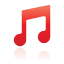 music, red icon