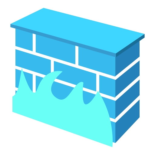 Firewall + Fire svg vector icon