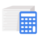 accounting, business, calculator, document, financial, work svg vector icon