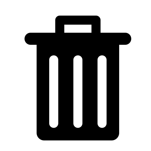 Trash svg vector icon