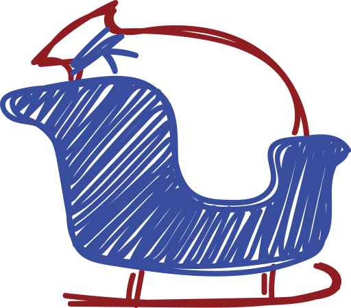 Sled svg vector icon