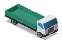 farm, front, lorry, rural, truck, vehicle svg vector icon