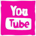 ink, media, pen, social, youtube icon