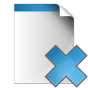 delete, document, remove icon