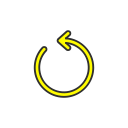 playback, replay, rewind, snapchat svg vector icon