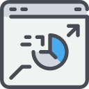 analysis, browser, data, seo, website svg vector icon