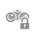 binoculars,lock,open icon