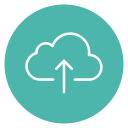 arrow, circle, cloud, content, up, upload svg vector icon