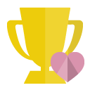 trophy,heart icon