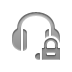headset,lock icon