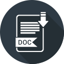 doc, document, file, format, type svg vector icon