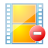 movie,remove,film,video,delete,del icon
