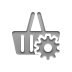shopping,basket,gear icon