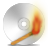 burning, cd icon