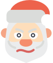 christmas, cross, father christmas, santa, xmas svg vector icon
