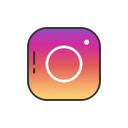 instagram, instagram button, instagram logo, social media svg vector icon