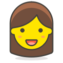 1, woman svg vector icon