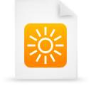 document, file, orange, paper icon