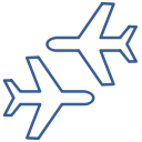 airplane, bag, journey, return, round-trip, travel, trip svg vector icon