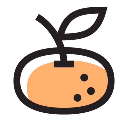 Tangerine svg vector icon