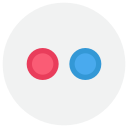 flickr, logo, media, social svg vector icon