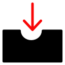 box, email, inbox, storage svg vector icon