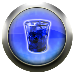 blue,recycle,bin,full icon