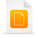 document, file, orange, paper icon