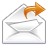 forward, mail icon