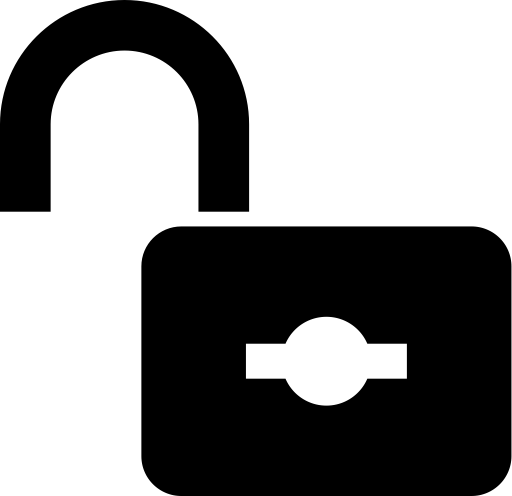 Unlock svg vector icon