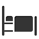 bed, cards, pci, sleep icon