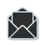 mail, open, sticker icon