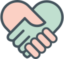 hands, heart svg vector icon