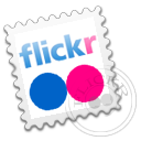 flickr, grey icon