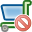 delete, shoppingcart icon