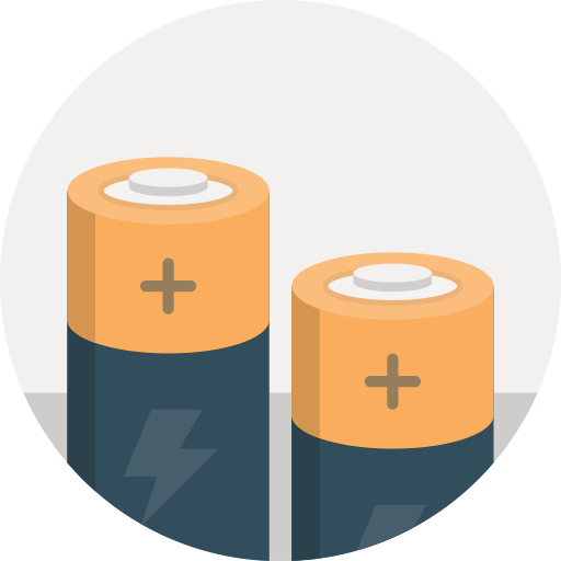 Batteries svg vector icon