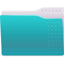 cyan, folder icon