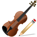 violin,write,instrument,writing,edit icon