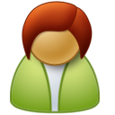 female, user icon