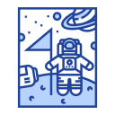 astronaut, cosmonaut, discovery, explorer, pioneer, space, spaceman svg vector icon