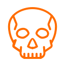 dead, death, halloween, skeleton, skull svg vector icon