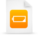 document, file, orange, paper icon