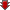 arrow, double, down, red icon