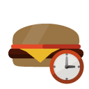 hamburguer,clock icon