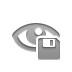 eye,open,diskette icon