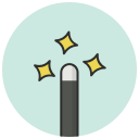 magic, spell, tool, wand, wizard svg vector icon