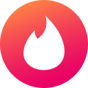 circle, colored, gradient, media, social, social media, tinder svg vector icon