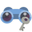 binoculars,key icon