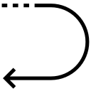 arrow, back, fix, undo, unfasten svg vector icon